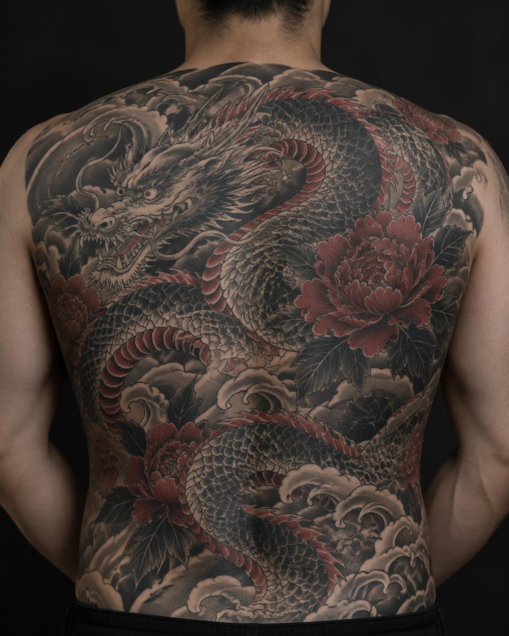 Japanese tattoo by Mara Voss