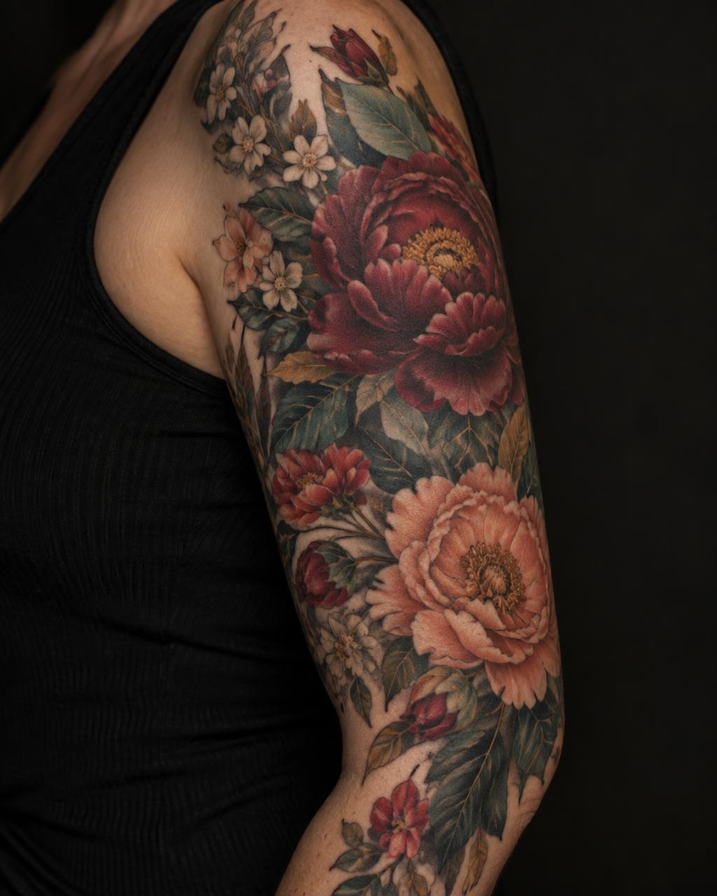Color tattoo by Sora Vale