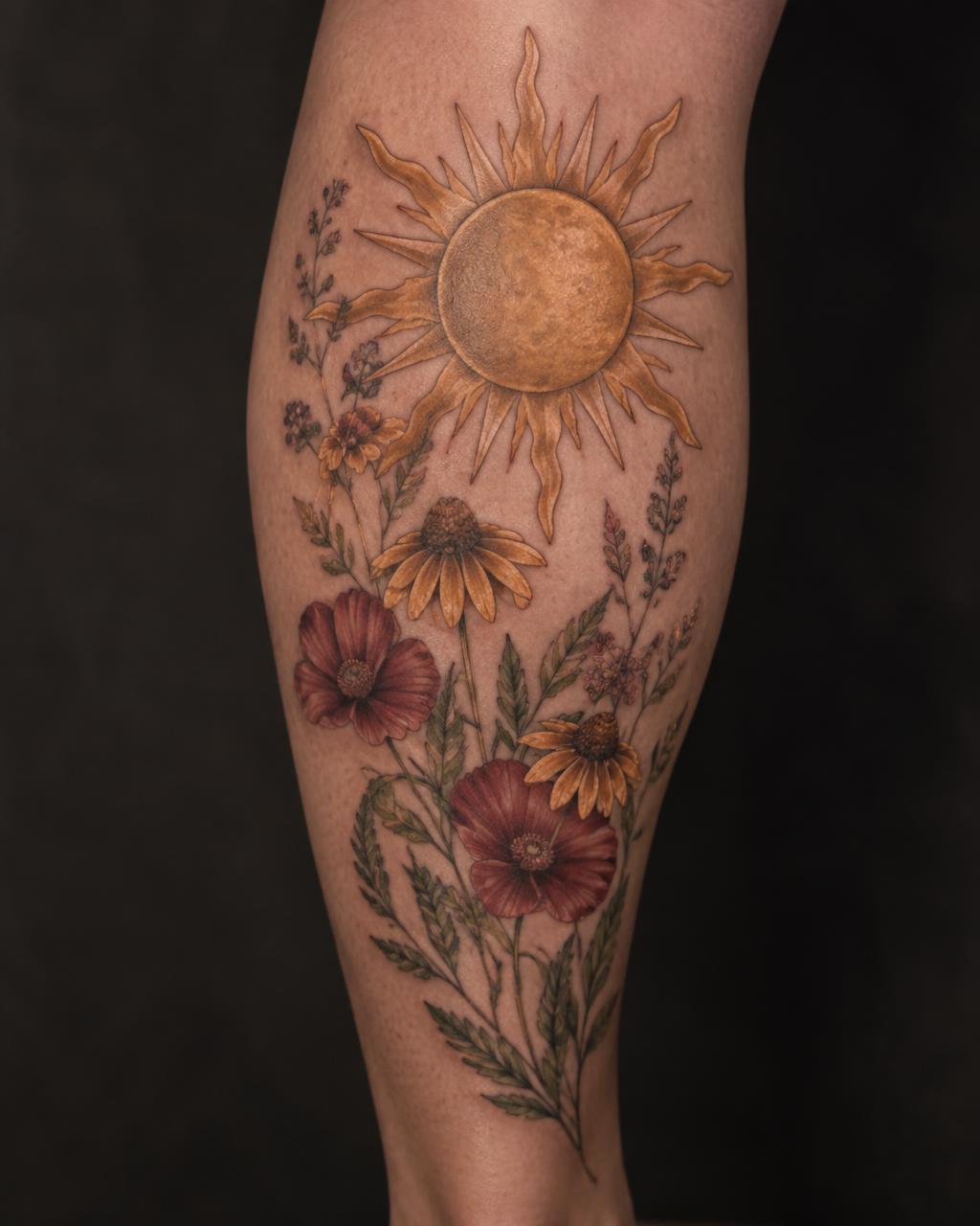 Color tattoo by Mara Voss