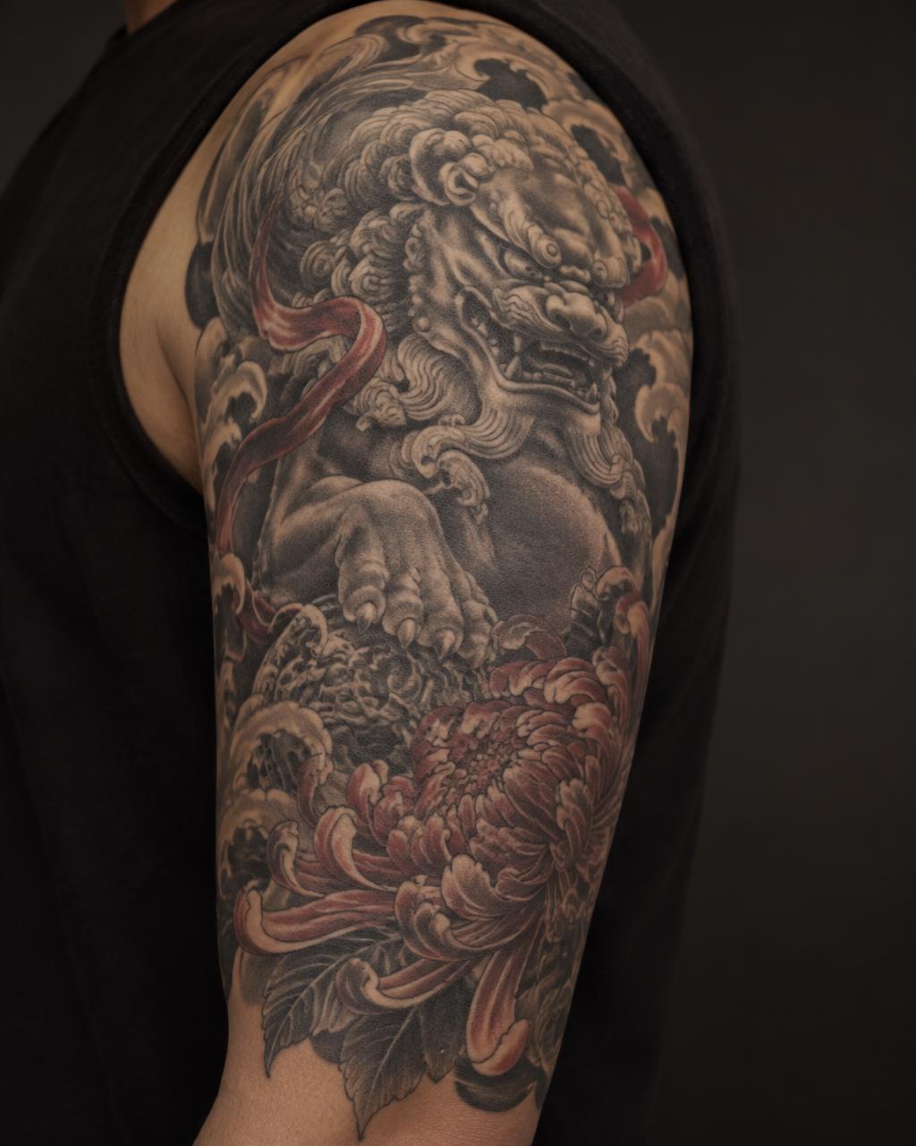 Japanese tattoo by Mara Voss