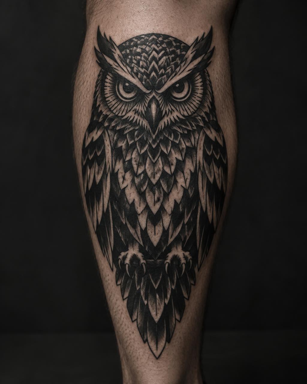 Blackwork tattoo by Elias Noir