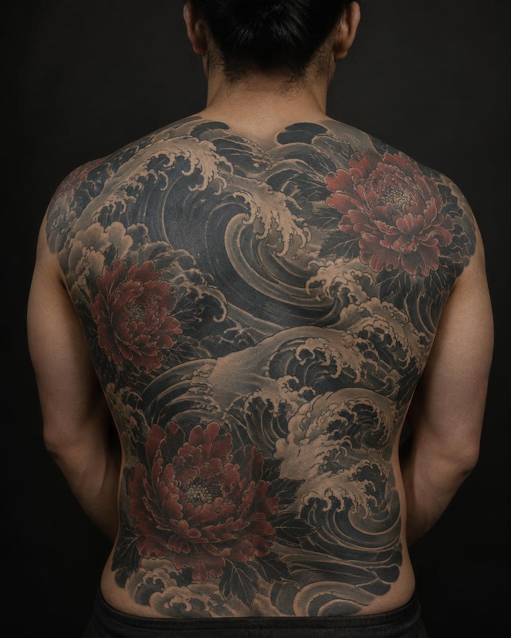 Japanese tattoo by Mara Voss